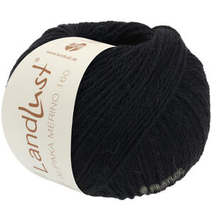 Lana Grossa LANDLUST Alpaka Merino 160 | 410-czarny