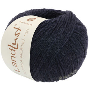 Lana Grossa LANDLUST Alpaka Merino 160 | 412-czarnoniebieski 
