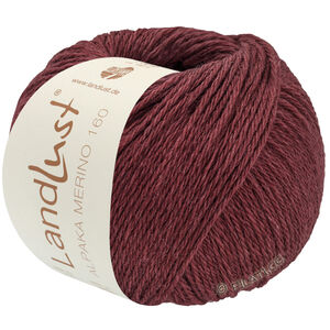 Lana Grossa LANDLUST Alpaka Merino 160 | 452-czerwone wino