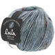Lana Grossa LOVELY COTTON Inserto (lala BERLIN) | 104-niebiesko-szary/burgund