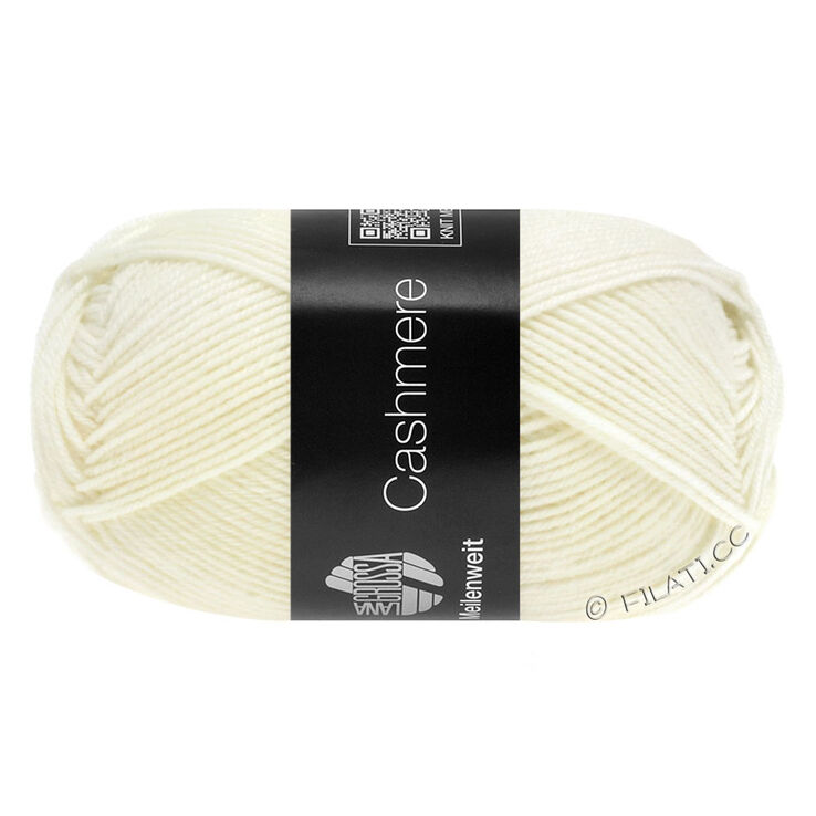 Lana Grossa MEILENWEIT 50g Cashmere | 01-biały