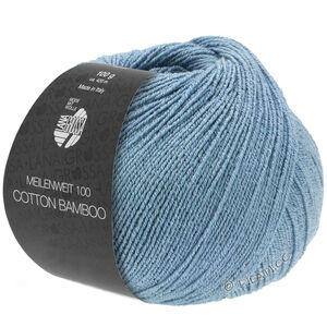 Lana Grossa MEILENWEIT 100g Cotton Bamboo | 12-szaro-niebieski