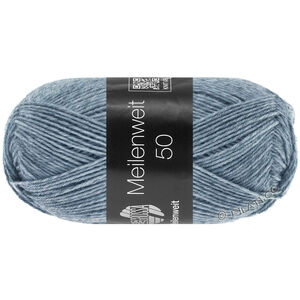 Lana Grossa MEILENWEIT 50g | 1302-jeans/szary Marmurkowu
