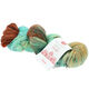 Lana Grossa MEILENWEIT 100g Merino Hand-dyed | 308-ciemny brąz/Turkusowy niebieski /mięta/jasno beżowy/piaskowy beż/rdza 