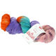 Lana Grossa MEILENWEIT 100g Merino Hand-dyed | 309-Pomarańczowy/niebiesko-fioletowy/mięta/żółto-zielony/róża/różowy/jasno niebieski