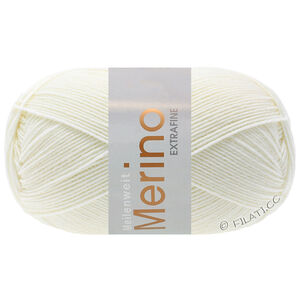 Lana Grossa MEILENWEIT 100g Merino Extrafine | 2477-Biel brylantowa