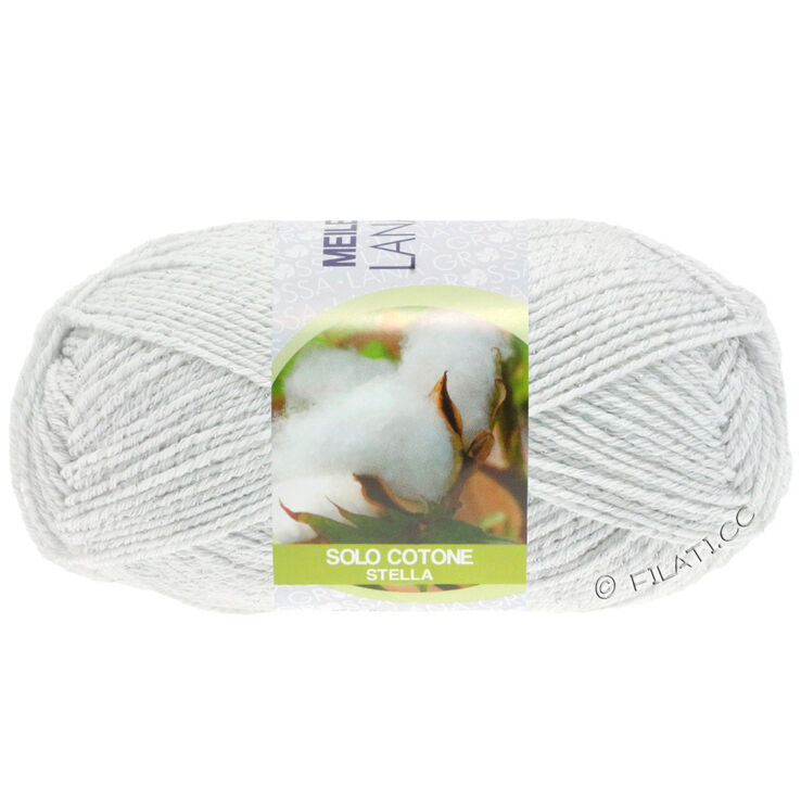 Lana Grossa MEILENWEIT 50g Solo Cotone Stella | 3601-biały