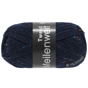 Lana Grossa MEILENWEIT 100g Tweed | 112-niebieska północ