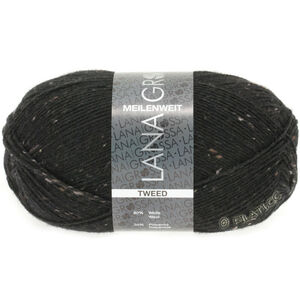 Lana Grossa MEILENWEIT 100g Tweed | 126-czarny
