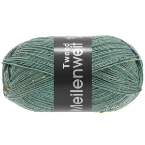 Lana Grossa MEILENWEIT 100g Tweed | 166-szaro-zielony
