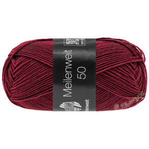 Lana Grossa MEILENWEIT 50g | 1423-czerwone wino