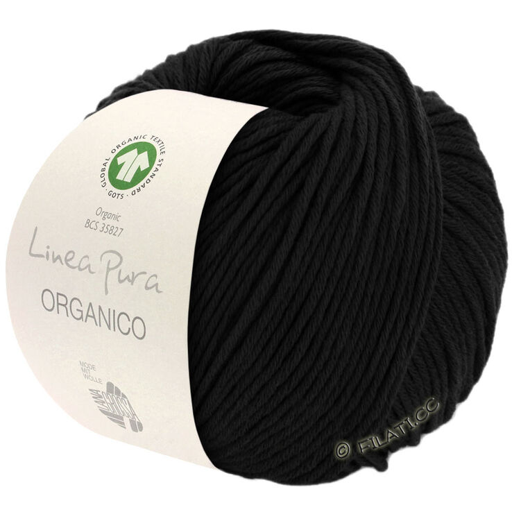 Lana Grossa ORGANICO (Linea Pura) | 014-czarny