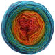 Lana Grossa SHADES OF MERINO COTTON | 601-terakota/Pomarańczowy/żółty/żółto-zielony/turkus/morski