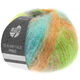 Lana Grossa SILKHAIR HAZE Print | 1203-liliowy/żółto-zielony/łosoś/turkus