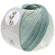 Lana Grossa SOFT COTTON Dégradé | 106-biały/jasnoszary/turkusowy szary