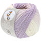 Lana Grossa SOFT COTTON Dégradé | 117-ecru/miękki fioletowy/liliowy