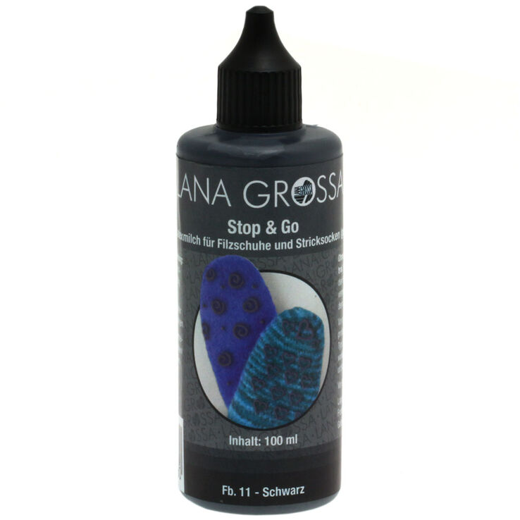 Lana Grossa Stop & Go Mleczko lateksowe | 11-czarny