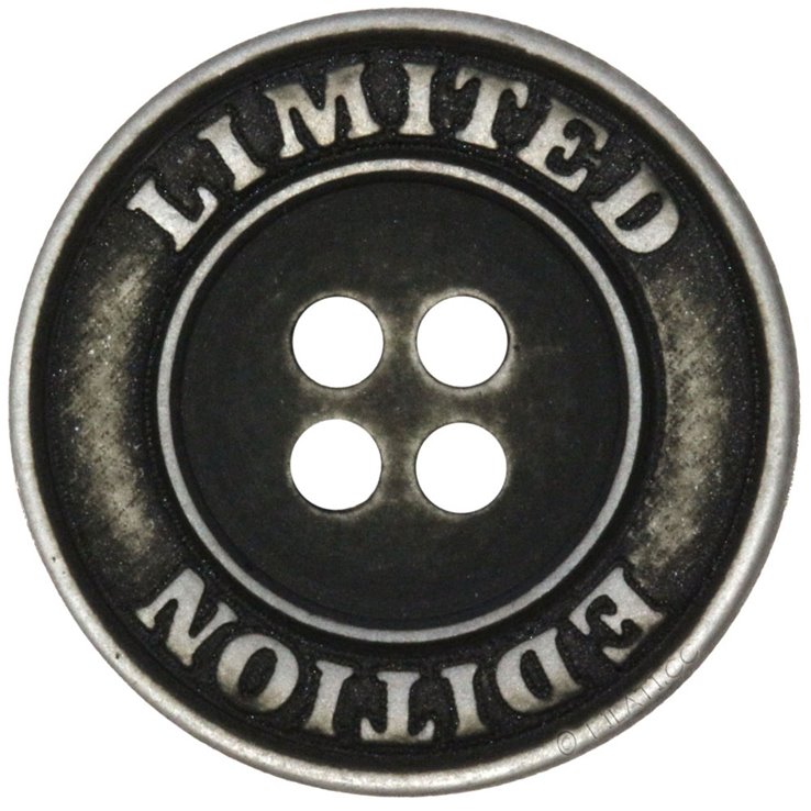 UNION KNOPF 453059/15mm | 7882-ciemny szary/srebro