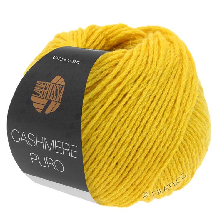 Lana Grossa CASHMERE PURO | 07-żółty