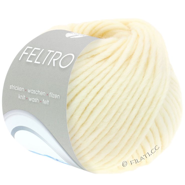 Lana Grossa FELTRO | 001-surowa biel