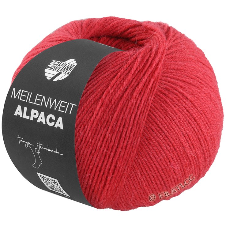 Lana Grossa MEILENWEIT 6-FACH 150g Alpaca | 1003-czerwony