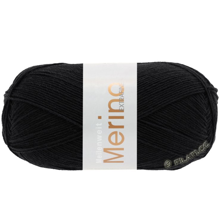 Lana Grossa MEILENWEIT 100g Merino Extrafine | 2402-czarny