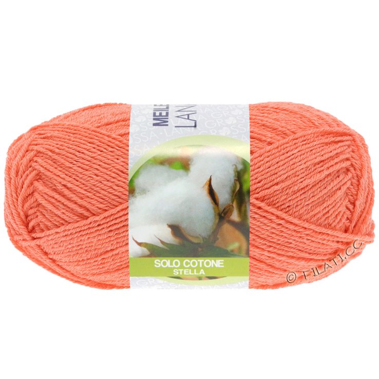 Lana Grossa MEILENWEIT 50g Solo Cotone Stella | 3604-koral