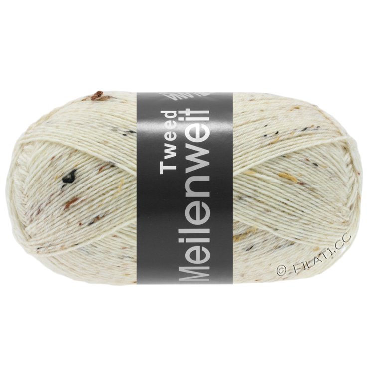 Lana Grossa MEILENWEIT 100g Tweed | 106-naturalny Marmurkowu