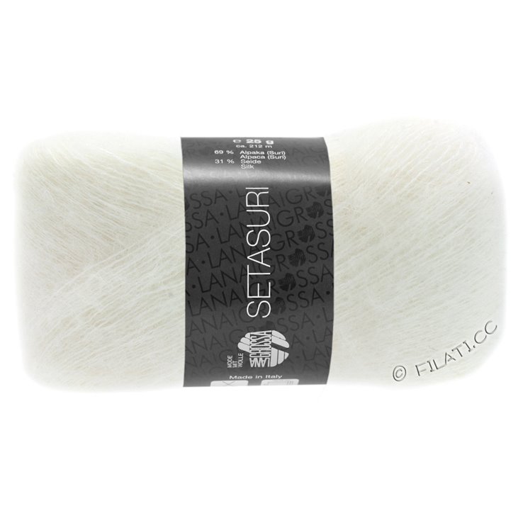 Lana Grossa SETASURI | 01-biały