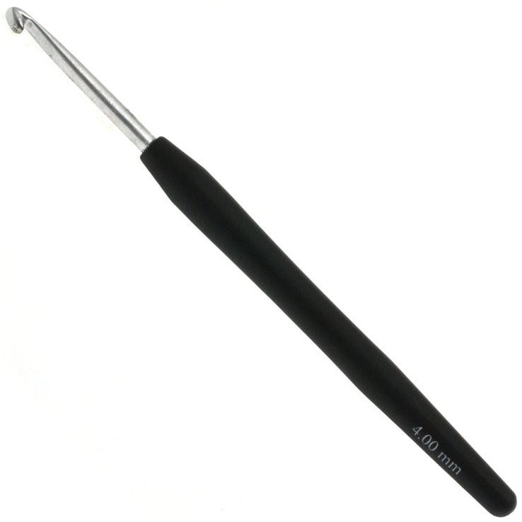 Lana Grossa Szydełko do wełny z miękkim uchwytem (aluminiowe) szt. 4,0