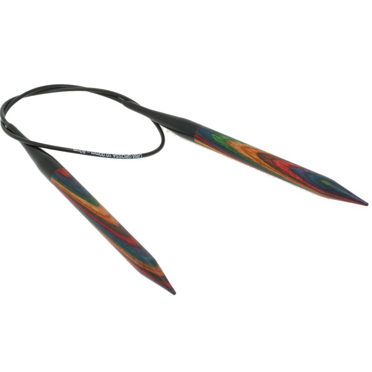 Lana Grossa Igła okrągła Design-Holz Color St. 10,0/60cm
